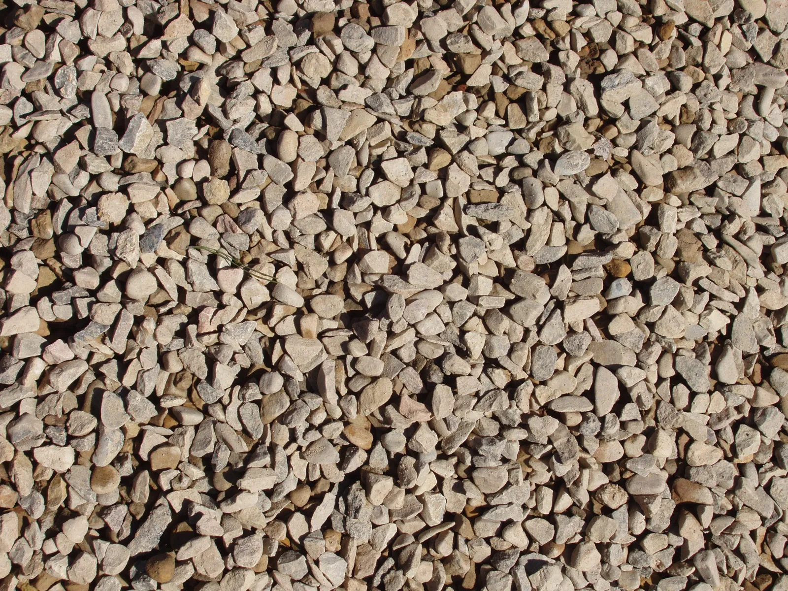 Clean No. 57 crushed stone with almost no fines between the rocks